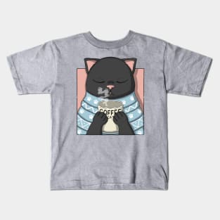 Coffee Neko Kids T-Shirt